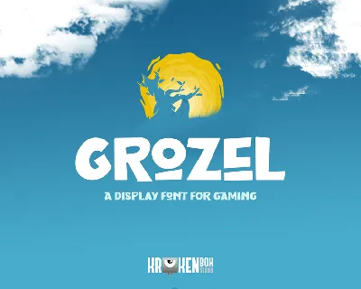 Grozel – Gaming Display font