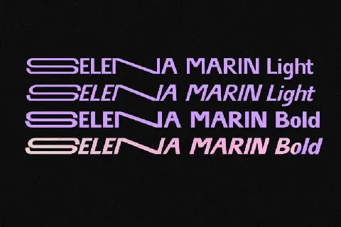 Selena Marin font