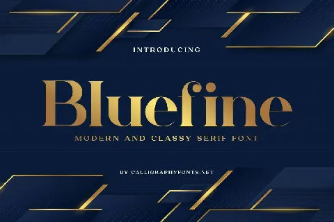 Bluefine font