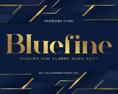 Bluefine font