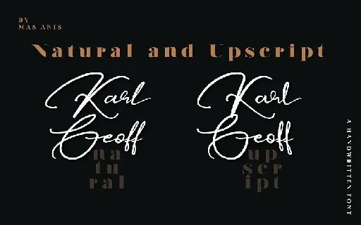 Karl Geoff Script Free Download font