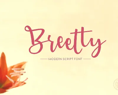 Breetty font