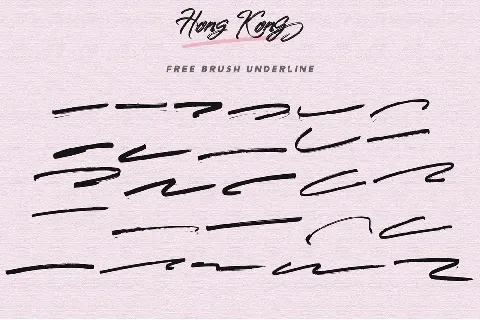 Hong Kong Script Brush font