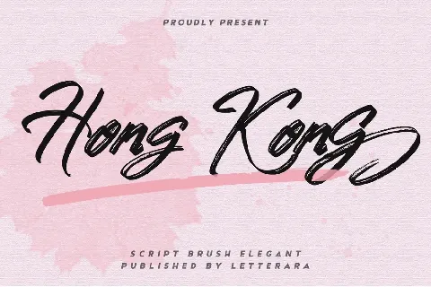 Hong Kong Script Brush font