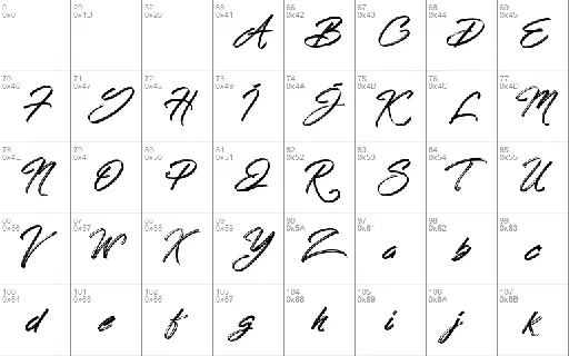 Hong Kong Script Brush font