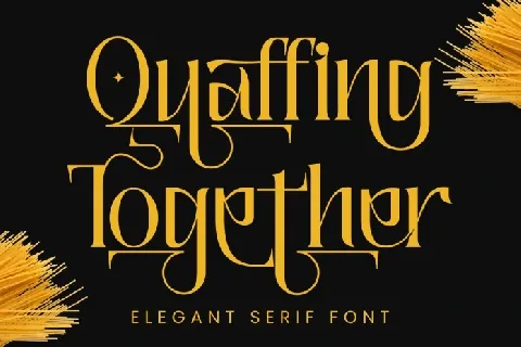 Quaffing Together font