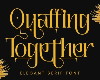 Quaffing Together font