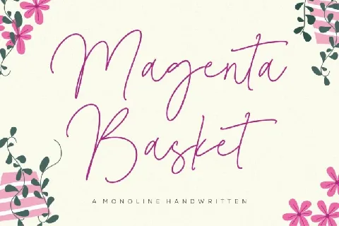 Magenta Basket font