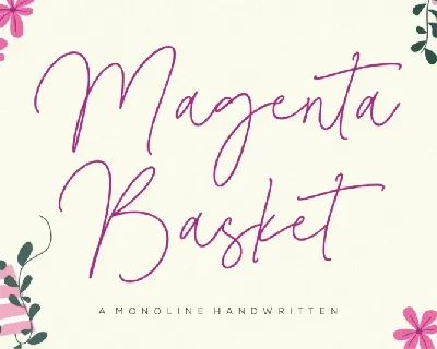 Magenta Basket font