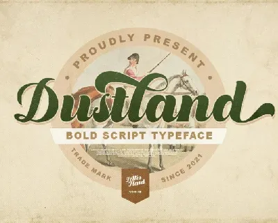 Dustland Bold Script font