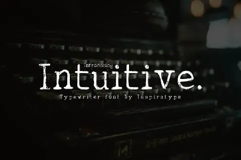 Intuitive Display font