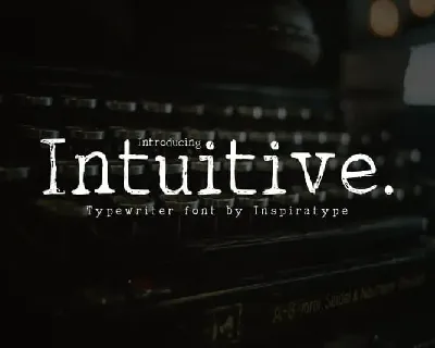 Intuitive Display font