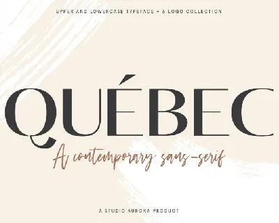 Quebec Sans Serif font