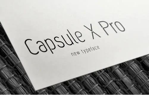 Capsule X Pro Typeface font