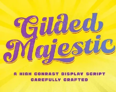 Gilded Majestic font