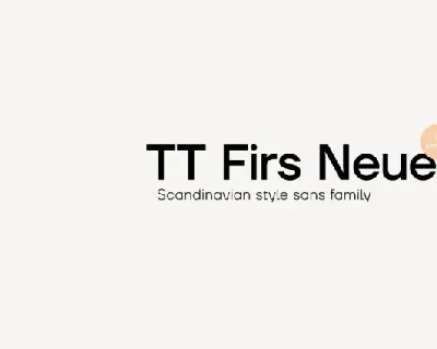 TT Firs Neue font