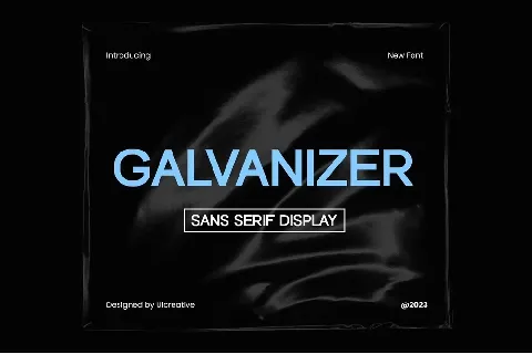 Galvanizer font