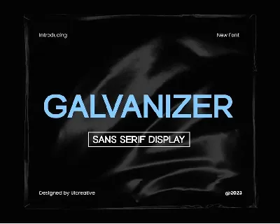 Galvanizer font