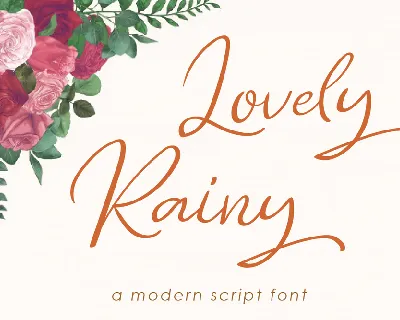 Lovely Rainy font