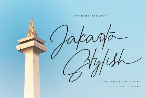 Jakarta stylish font