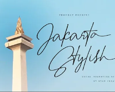Jakarta stylish font