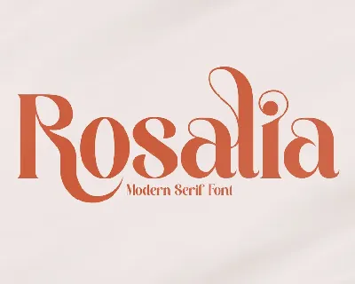 Rosalia font