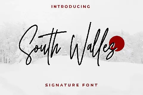 South Walles Signature font