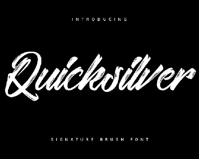 Quicksilver font