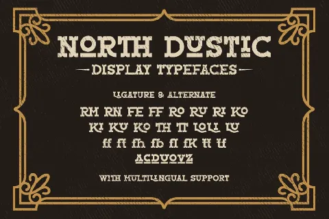 NORTH DUSTIC font