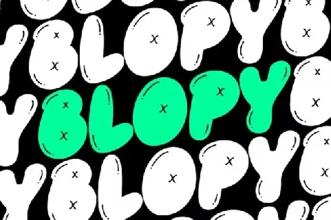 Blopy font