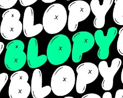 Blopy font