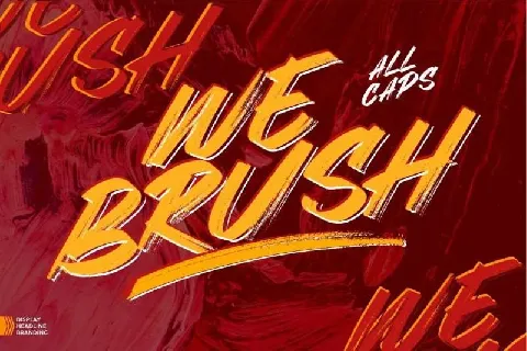 Webrush Brush Free font