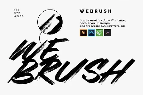 Webrush Brush Free font