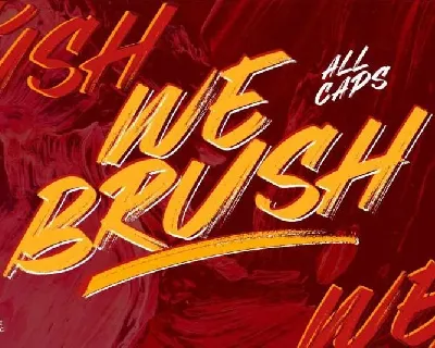 Webrush Brush Free font