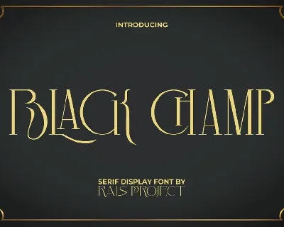 Black Champ Demo font