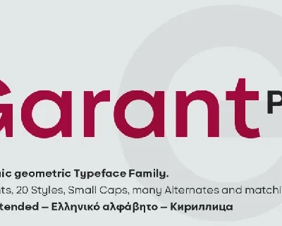 BF Garant Pro Family font