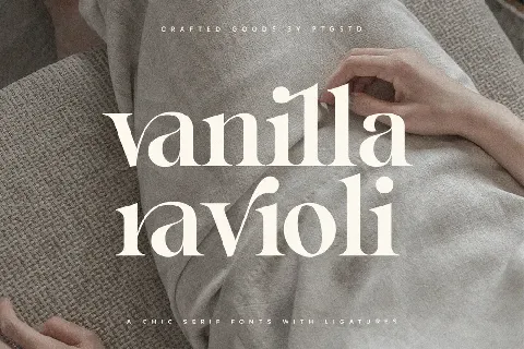 Vanilla Ravioli font