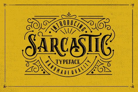 Sarcastic font