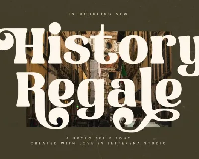 History Regale font