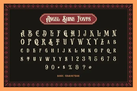 Angel Shine font