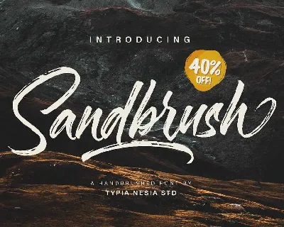 Sandbrush Brush Free Download font
