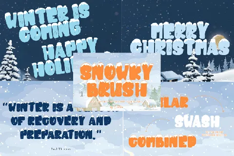 snowkybrush font