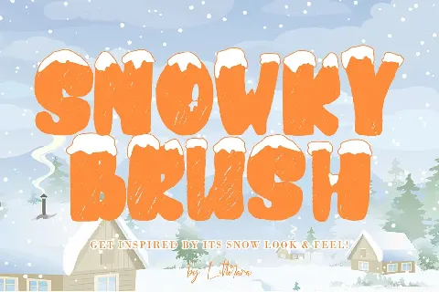 snowkybrush font