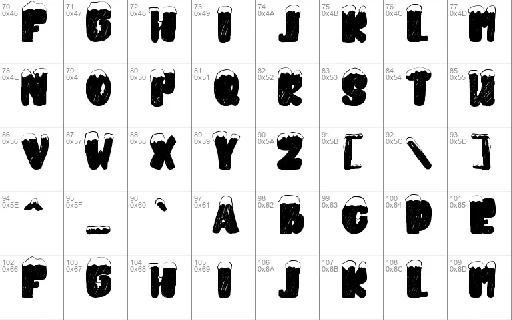 snowkybrush font