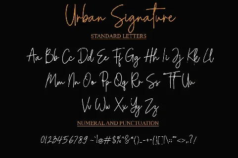 Urban Signature font