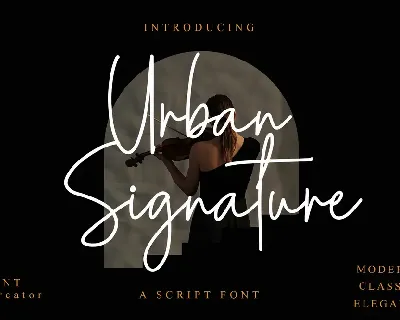 Urban Signature font