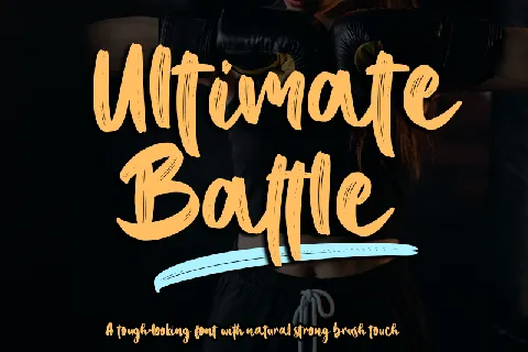 Ultimate Battle - Personal use font