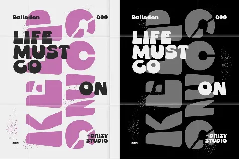 Balladon Demo font