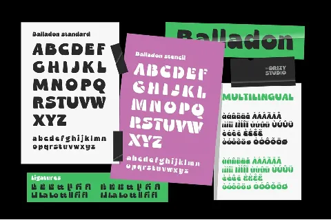 Balladon Demo font