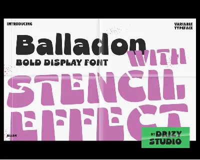 Balladon Demo font